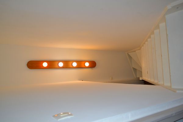 L'escalier d'accès à la suite familiale