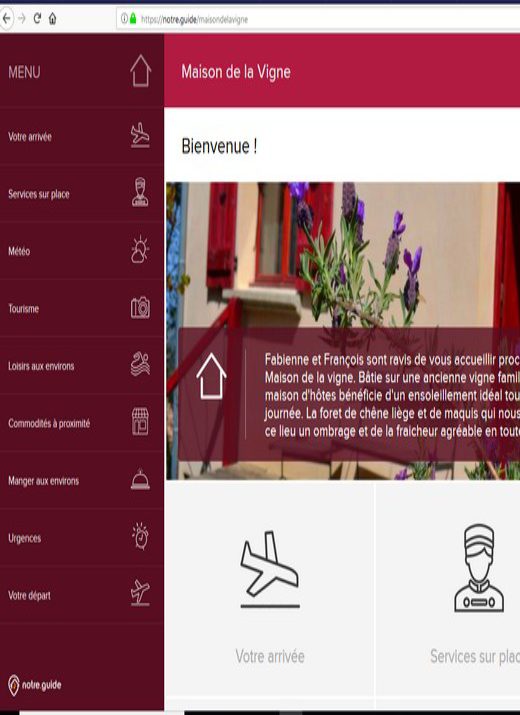 Un guide d'accueil pour la Maison de la vigne